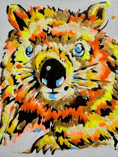 Amandyne Steropês - Wom’Curious, Antiek en Kunst, Kunst | Schilderijen | Modern