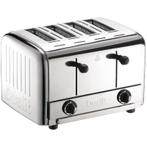 Broodrooster RVS | Cap.4st. | 230V | 350x360x230(h)mm Dualit, Verzenden, Nieuw in verpakking