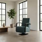 Leren draaifauteuil Mood - Toledo Whale (blauw/grijs) -, Huis en Inrichting, Fauteuils, Nieuw, Ophalen of Verzenden, 50 tot 75 cm