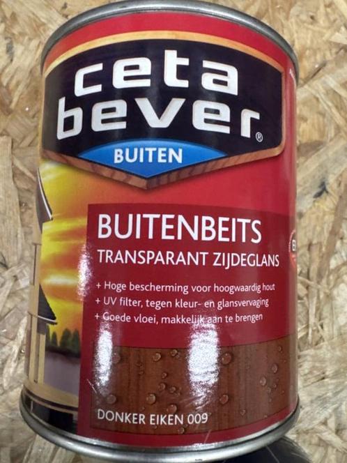 Cetabever buitenbeits transparant - donker eiken 009 zijd..., Doe-het-zelf en Verbouw, Verf, Beits en Lak, Beits, Overige kleuren
