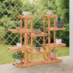 vidaXL Plantenstandaard 110x25x110,5 cm massief vurenhout, Tuin en Terras, Verzenden, Nieuw