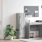 vidaXL buffetkast Grijs sonoma 31.5 x 32 x 124 cm Bewerkt, Huis en Inrichting, Kasten | Buffetkasten, Minder dan 50 cm, Verzenden