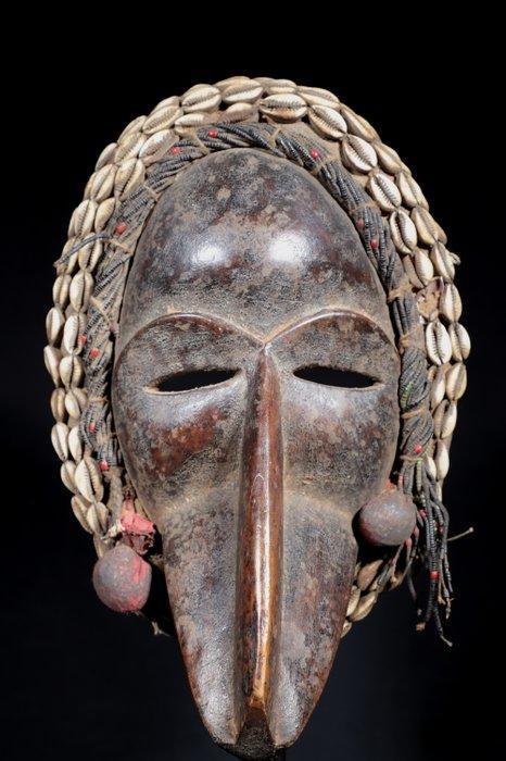 Tribaal masker - Dan Gagon Dansmasker - 30 cm - Ivoorkust, Antiek en Kunst, Kunst | Niet-Westerse kunst
