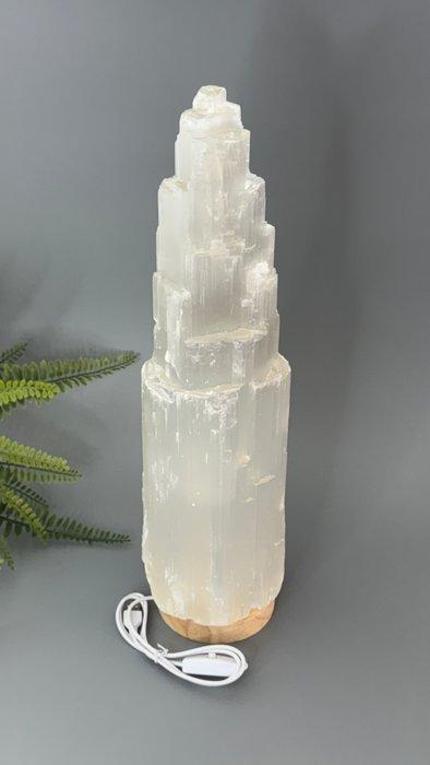 Indrukwekkende XXL Seleniettoren met verlichting – Magische, Verzamelen, Mineralen en Fossielen