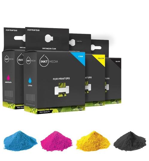 Toner poeder set BK CY MA YE universeel 4x 100 gram van, Computers en Software, Printerbenodigdheden, Toner, Nieuw