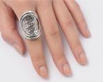 Zilveren grote design vlecht ring, Sieraden, Tassen en Uiterlijk, Ringen, Verzenden, Nieuw, Zilver
