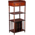 Antieke bijzettafels / Hollandse Willem III etagere 1870 met