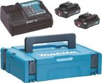 Makita 2xBL1021B + DC10SB - Accu & Lader Set, Ophalen of Verzenden, Nieuw