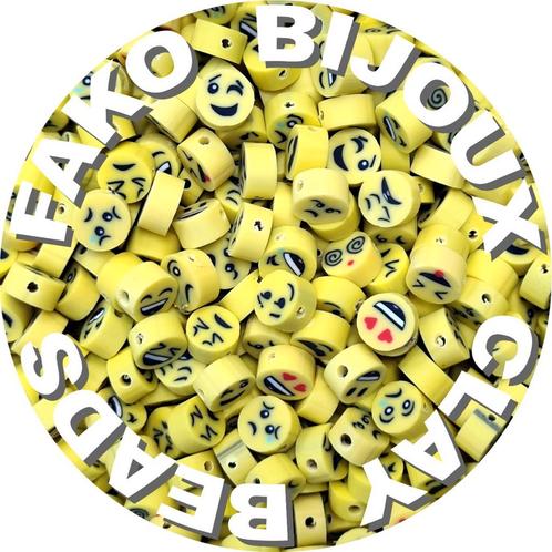 Fako Bijoux® - Klei Kralen Crazy Emoji Mix - Figuurkralen -, Hobby en Vrije tijd, Kralen en Sieraden maken, Verzenden
