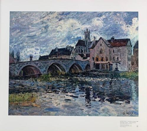 Alfred Sisley (after) - Pont de Moret-sur-Loing 1887 -, Antiek en Kunst, Curiosa en Brocante