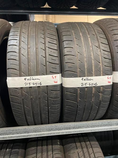 215-45-16 Falken Zomerbanden 4.5mm Incl Montage 215 45 16, Auto-onderdelen, Banden en Velgen, 16 inch, Zomerbanden, 215 mm, Personenwagen