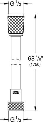 GROHE VitalioFlex Comfort QuickFix Doucheslang - Twiststop -, Huis en Inrichting, Ophalen of Verzenden, Zo goed als nieuw