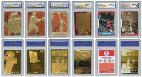 1996/97 Skybox -  Michael Jordan - 6x 23KT Gold Cards - WCG, Hobby en Vrije tijd, Verzamelkaartspellen | Overige