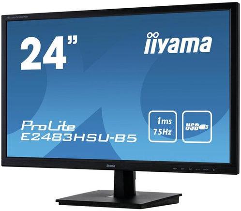 Iiyama ProLite E2483HSU-B5  - 24 Full HD monitor, Computers en Software, Monitoren, VA, 3 tot 5 ms, Zo goed als nieuw, Ophalen of Verzenden