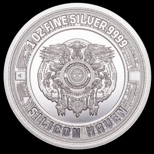 Silicon Haven. 100 ByteCoins 2024 - Pressburg Mint - Bullion, Postzegels en Munten, Munten | Europa | Niet-Euromunten