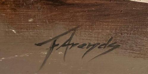 Frederick Arends (1949) - Winter in Holland, Antiek en Kunst, Kunst | Schilderijen | Klassiek