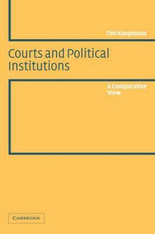 9780521533997 Courts and Political Institutions, Boeken, Schoolboeken, Zo goed als nieuw, Verzenden