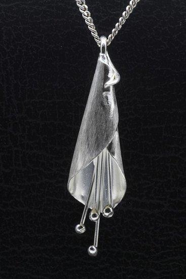Zilveren Kelk mat-glans ketting hanger, Sieraden, Tassen en Uiterlijk, Kettinghangers, Verzenden