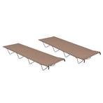 vidaXL Campingbedden 2 st 180x60x19 cm oxford stof en staal, Caravans en Kamperen, Kampeermeubelen, Verzenden, Nieuw