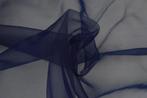 50 meter organza stof - Marineblauw - 150cm breed, Blauw, 120 cm of meer, Ophalen of Verzenden, Polyester