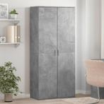 vidaXL Schoenenkast 80x39x178 cm spaanplaat betongrijs, Huis en Inrichting, Verzenden, Nieuw