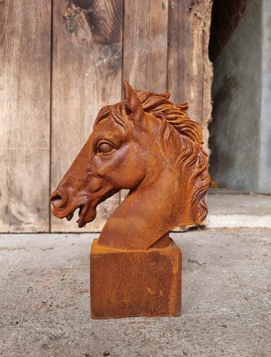 Beeldje - paardenhoofd - IJzer, Antiek en Kunst, Kunst | Designobjecten
