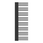 Handdoekradiator Kviteseid 50 mm zwart 146x45x6,6 cm [neu.ha, Doe-het-zelf en Verbouw, Verwarming en Radiatoren, Verzenden, Nieuw