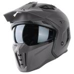 VINZ Kioto Streetfighter helm - Titanium, Verzenden, Nieuw met kaartje, XL, Jethelm