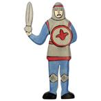 Ridder blauw met zwaard 16 cm - Holztiger, Kinderen en Baby's, Speelgoed | Overig, Nieuw
