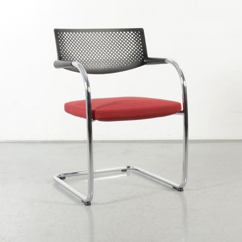 Vitra Visavis design vergaderstoel, rood, sledeframe, Huis en Inrichting, Bureaustoelen, Ophalen of Verzenden