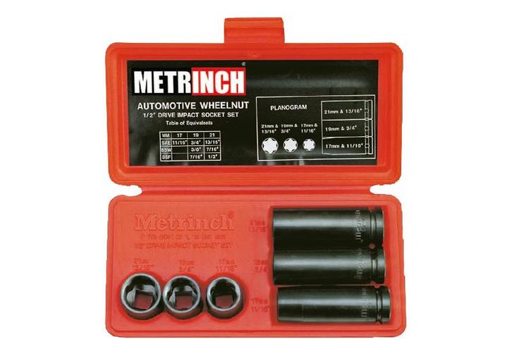 1/2 Krachtdoppenset voor wielmoeren 6-dlg., Auto diversen, Autogereedschap, Nieuw, Verzenden