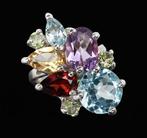 Amethist - Zilver, Ring Jardin des Cinq Joyaux: Balans &, Antiek en Kunst