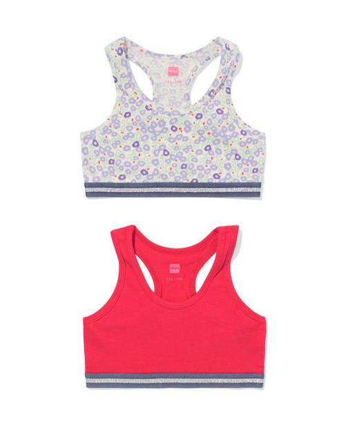 HEMA Kinder crop top bloem - 2 stuks roze, Kinderen en Baby's, Kinderkleding | Overige, Nieuw, Verzenden