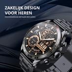 2dekans | Maoo Titan AMOLED Smartwatch Heren - Roestvrij, Ophalen of Verzenden, Zo goed als nieuw