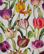 Sagi Art Exclusieve Art Nouveau Bloemenstof met Tulpen -