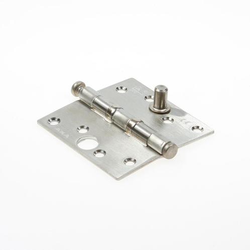 AXA VH KOGELLAGERSCHARNIER 89X89 MM RVS RECHTE HOEKEN, Doe-het-zelf en Verbouw, Hang- en Sluitwerk, Verzenden