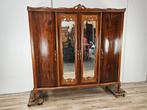 Kleerkast - Chippendale kast uit de jaren 30 van noten- en, Antiek en Kunst