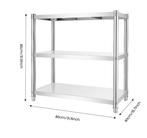 3-Laags Roestvrijstalen Keukenrek – Verstelbaar Opbergrek, Verzenden, Nieuw