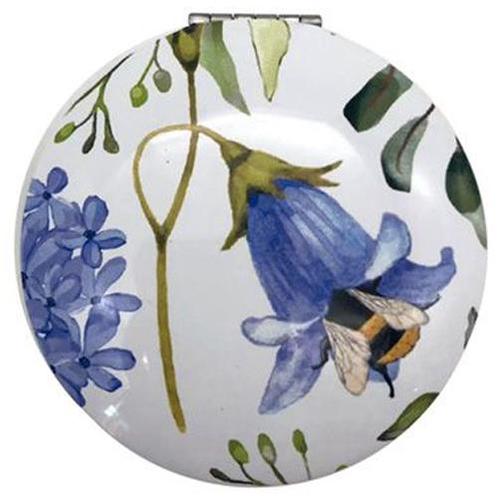 Make-Up Spiegeltje - Hortensia/Klokjesbloem en Bij - Nectar, Huis en Inrichting, Woonaccessoires | Spiegels, Nieuw, Ophalen of Verzenden