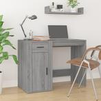 vidaXL Bureau 100x49x75 cm bewerkt hout grijs sonoma, Verzenden, Nieuw