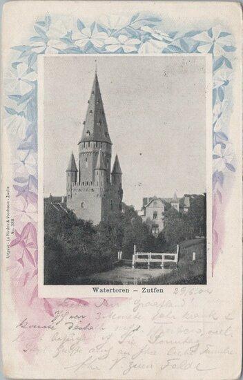 ZUTPHEN - Watertoren, Verzamelen, Ansichtkaarten | Nederland, Verzenden