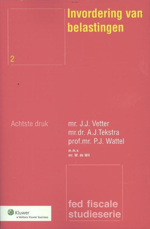 Fed fiscale studieserie 2   Invordering van be 9789013086355, Boeken, Economie, Management en Marketing, Zo goed als nieuw, Verzenden