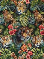 Feline Jungle: Exclusieve verzamelbare gobelin-jacquard -, Antiek en Kunst, Antiek | Kleden en Textiel