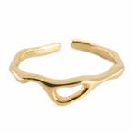 Verstelbare Ring Vloeibaar Koper Goudkleurig, Sieraden, Tassen en Uiterlijk, Ringen, Nieuw, Verzenden