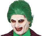 Halloween Pruik Joker Clown Groen, Verzenden, Nieuw