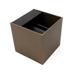 Shift Up en Down Muurlamp Brons kubus met LED, Huis en Inrichting, Nieuw, Modern, Plafondspot of Wandspot, Verzenden