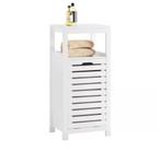 Waskast badkamer met uitklapbare waszak en open vak, Huis en Inrichting, Badkamer | Badkamermeubels, Verzenden, Nieuw