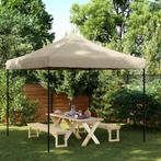 vidaXL Partytent inklapbaar pop-up 292x292x315 cm taupe, Tuin en Terras, Partytenten, Verzenden, Nieuw