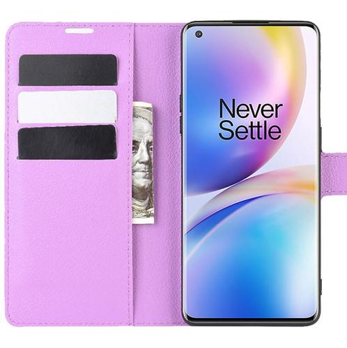 ProGuard OnePlus 8 Pro Wallet Flip Case Paars, Telecommunicatie, Mobiele telefoons | Hoesjes en Frontjes | Overige merken, Nieuw