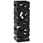 vidaXL Parapluhouder design staal zwart, Huis en Inrichting, Woonaccessoires | Paraplubakken, Verzenden, Nieuw